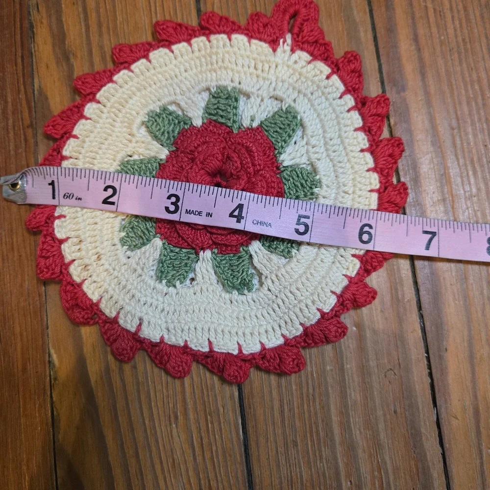 Handmade vintage crocheted